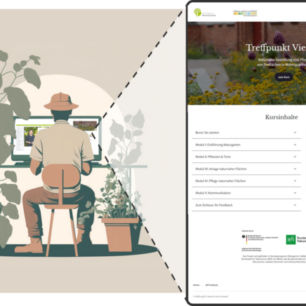 Online-Lernplattform für naturnahes Grün