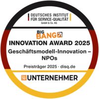 Siegel zum BIG BANG INNOVATION Award 2025