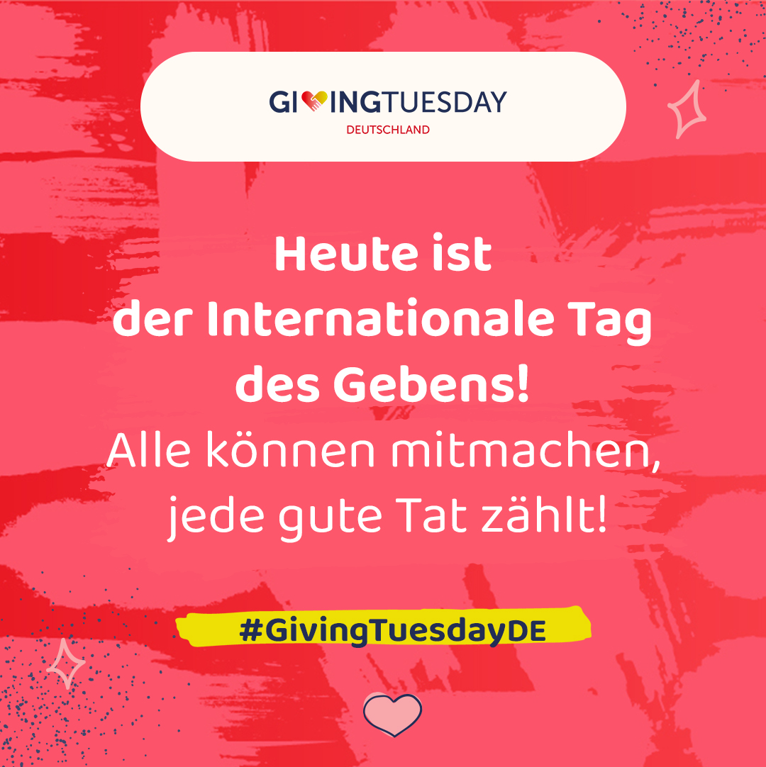 Sharepic zum diesjährigen #GivingTuesdayDE